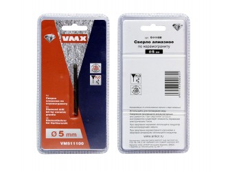 Cверло алмазное по керамограниту ф 5 мм мокр. рез