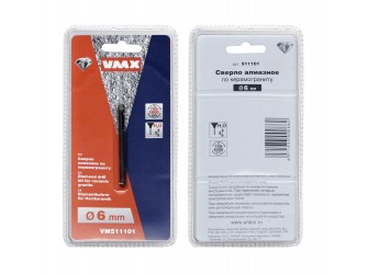 Сверло алмазное по керамограниту ф 6 мм мокр. рез