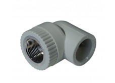 Уголок комбинированный PPR ВР 32 мм х 1" серый