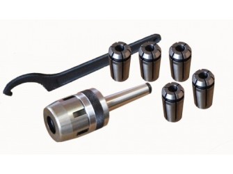 Патрон цанговый МТ2 с набором цанг ф3-10мм К 412