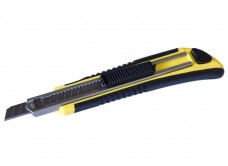 Нож со сменным лезвием 9 мм, пластиковый корпус