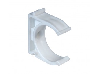 Крепление для трубы 25 мм белое