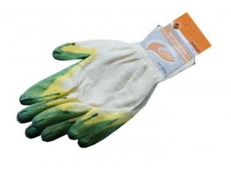 Перчатки х/б с двойным латексным обливом 1/10