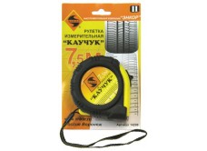 Рулетка 7,5м Каучук с фиксатором