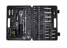 Набор головок торцевых 1/2" и 1/4", 93 предмета, пластиковый кейс