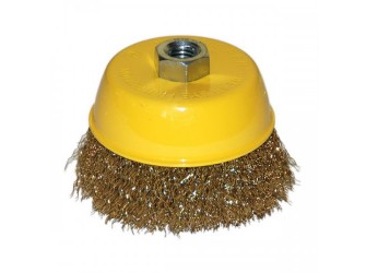 Щетка для УШМ М14/100 мм, чашечная, сталь прямая