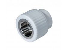 Муфта комбинированнаяPPR ВР 20 мм х 3/4" белая