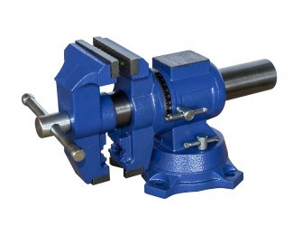 Тиски слес цилиндр повор 100мм наков