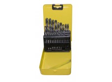 Набор сверл для металла HSS 1-10 мм, 23 штуки, металлический футляр