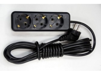 Удлинитель электрический бытовой 1,5м 3роз ЭНКОР (1/35)