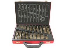 Набор сверл для металла Р6М5 1-10 мм, шаг 0,5 мм, 375 штук, металлический футляр